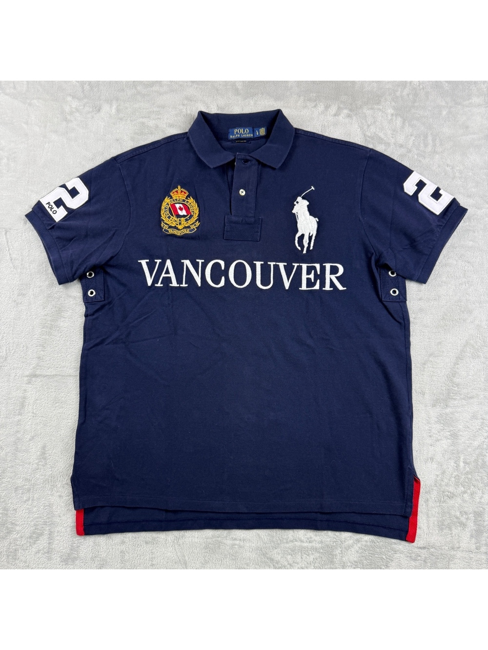 Polo Ralph Lauren Vancouver Canada Big Pony Custom Fit Polo Shirt Navy #2 Size L